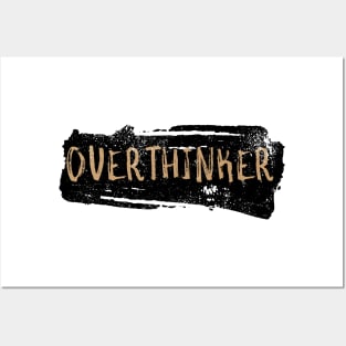 Overthinker Vintage Graffiti Art Posters and Art